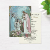 Fille communion catholique souvenir Carte Sainte (Bureau)