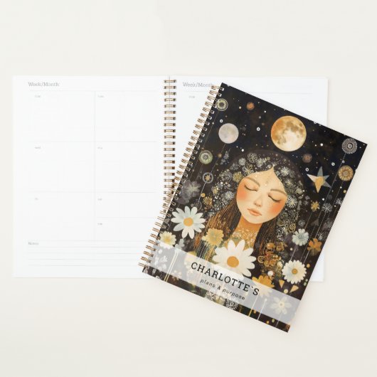 Fille Cosmique Boho Lune (Devant avec enveloppe)