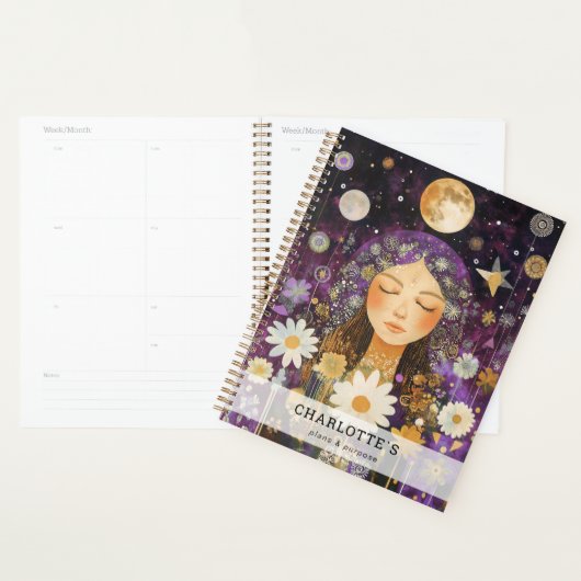Fille Cosmique Lune Boho (Devant avec enveloppe)