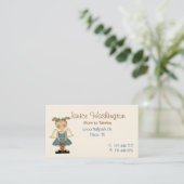 Fille d'angle avec la carte de maman d'ours de (Debout devant)