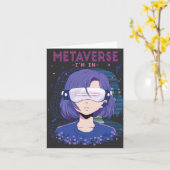 Fille d'anime lunettes de réalité virtuelle Carte (Fleur jaune)