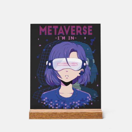 Fille d'anime lunettes de réalité virtuelle Pannea (Recto)