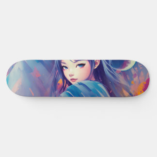 Fille d'anime skateboard Ai