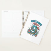 Fille d'anniversaire 9 Tortue de mer Vector Design (Devant avec enveloppe)