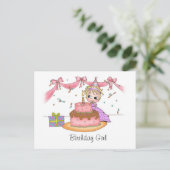 Fille d'anniversaire - Cartes postales (Debout devant)