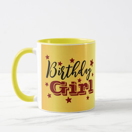 Fille d'anniversaire Combo Mug pour des célébratio (Gauche)