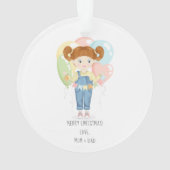 Fille d'anniversaire dans les couloirs rouges (dos)