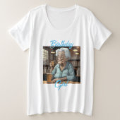 Fille d'anniversaire | Vielle dame buvant une bièr (Design devant)