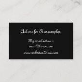 Fille dans le carte de visite de mode de salon de (Dos)