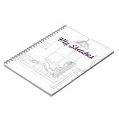 Fille dans le livre de croquis de pièce (Côté gauche)