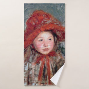 Fille dans un grand Casquette rouge, Mary Cassatt