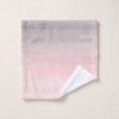 Fille d'aquarelle moderne rose et gris brillant (Gant de toilette)