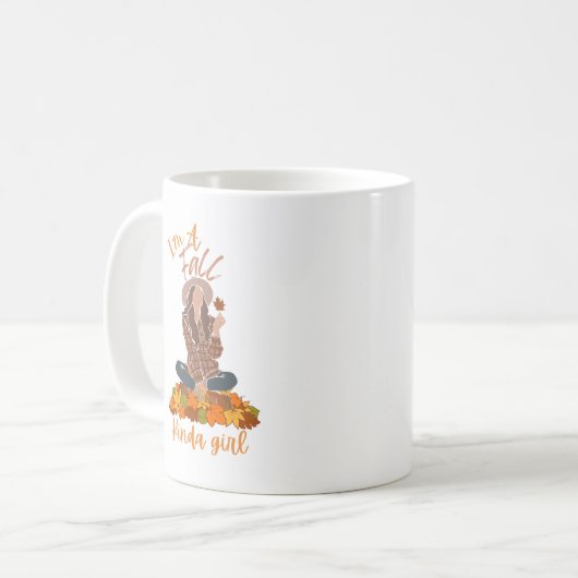 Fille d'automne Mug d'automne (Devant gauche)