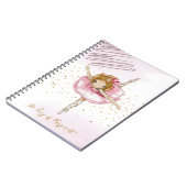 Fille de ballet dansant son journal intime rose qu (Côté gauche)