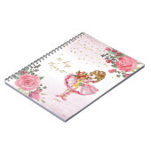 Fille de ballet Journal intime quotidien floral ro (Côté gauche)