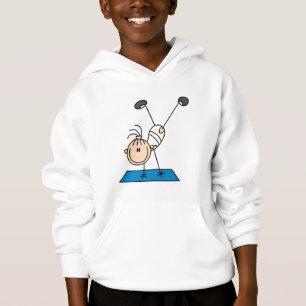 Fille de bâton faisant des T-shirts et des cadeau