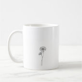 Fille de bois avec marguerites 'L'amour est' Mug (Gauche)