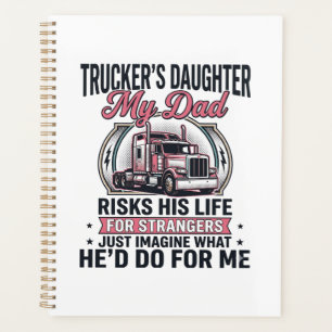 Fille de camionneur Fière papa camionneur