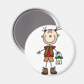 Fille de camping aimant (Recto/Verso)