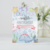 Fille de carte d'insertion pour tombola de couches (Debout devant)