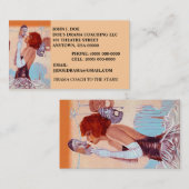 FILLE DE CHARME ET CARTE DE VISITE DE DRAME DE (Devant / Derrière)