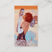 FILLE DE CHARME ET CARTE DE VISITE DE DRAME DE (Dos)