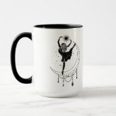Fille de danse Aries 15oz Black Rim Mug (Gauche)