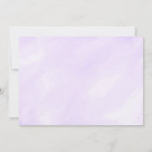 Fille de fée magique 1er anniversaire Invitation (Dos)