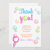 Fille de fête d'anniversaire de carte de (Devant / Derrière)