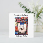 Fille de fête Invitation fête d'anniversaire (Debout devant)