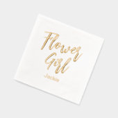 Fille de Fleurs Jaune Or Blanc Mariage  (Gauche)