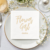 Fille de Fleurs Jaune Or Blanc Mariage