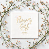 Fille de Fleurs Jaune Or Blanc Mariage 