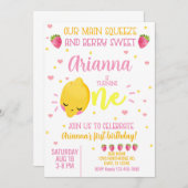 Fille de fraise citron 1er invitation de premier a (Devant / Derrière)