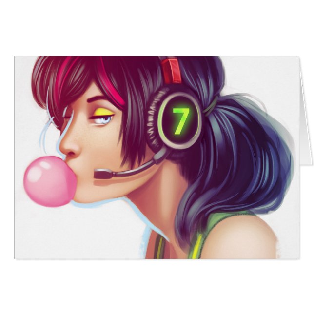 Fille de Gamer (Devant horizontal)