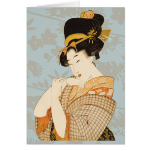Fille de geisha japonaise vintage en kimono