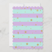 Fille de la carte d'Baby shower de sirènes (Dos)