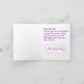 Fille de la Carte de remerciements des dents (Intérieur)