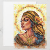 Fille De La Carte Sun Art Enchantress Or (Devant / Derrière)