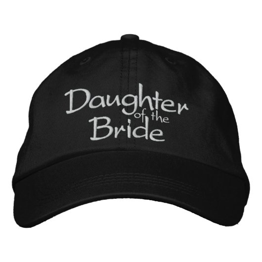 Fille de la mariée Mariage brodée Casquette (Devant)