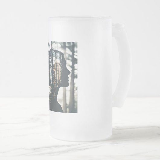 Fille de la nature Mug (Devant droit)