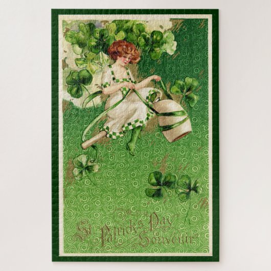 Fille de la Saint-Patrick Grand Puzzle (Vertical)
