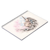 Fille de licorne de carnet léger (Côté gauche)