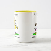 Fille de maman - Brunette Mère & Fille Mug (Centre)
