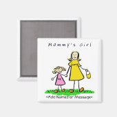 Fille de maman - Mère & Fille Blonde Magnet (Recto/Verso)