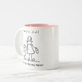 Fille de maman - Mère & Fille Mug personnalisé (Devant gauche)
