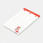Fille de Noël Carnet Choses À Faire Post-it Notes (Incliné)