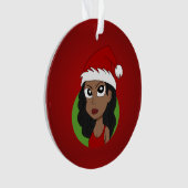 fille de Noël dessin animé (devant)