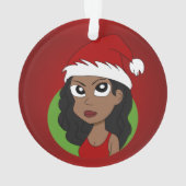 fille de Noël dessin animé (dos)