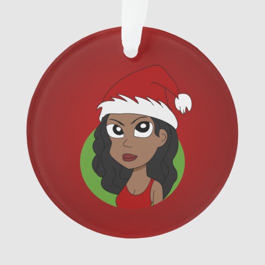 fille de Noël dessin animé (devant)